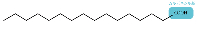 パルチミン酸の構造式